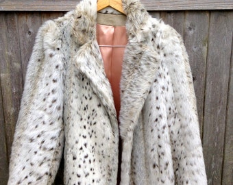 Items similar to faux fur wool coat on Etsy