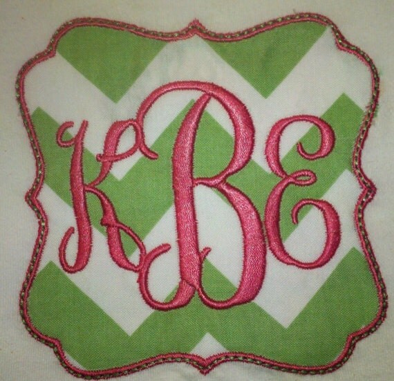 Iron Or Sew On Monogram Patch Only 5x5 Or 4x4 