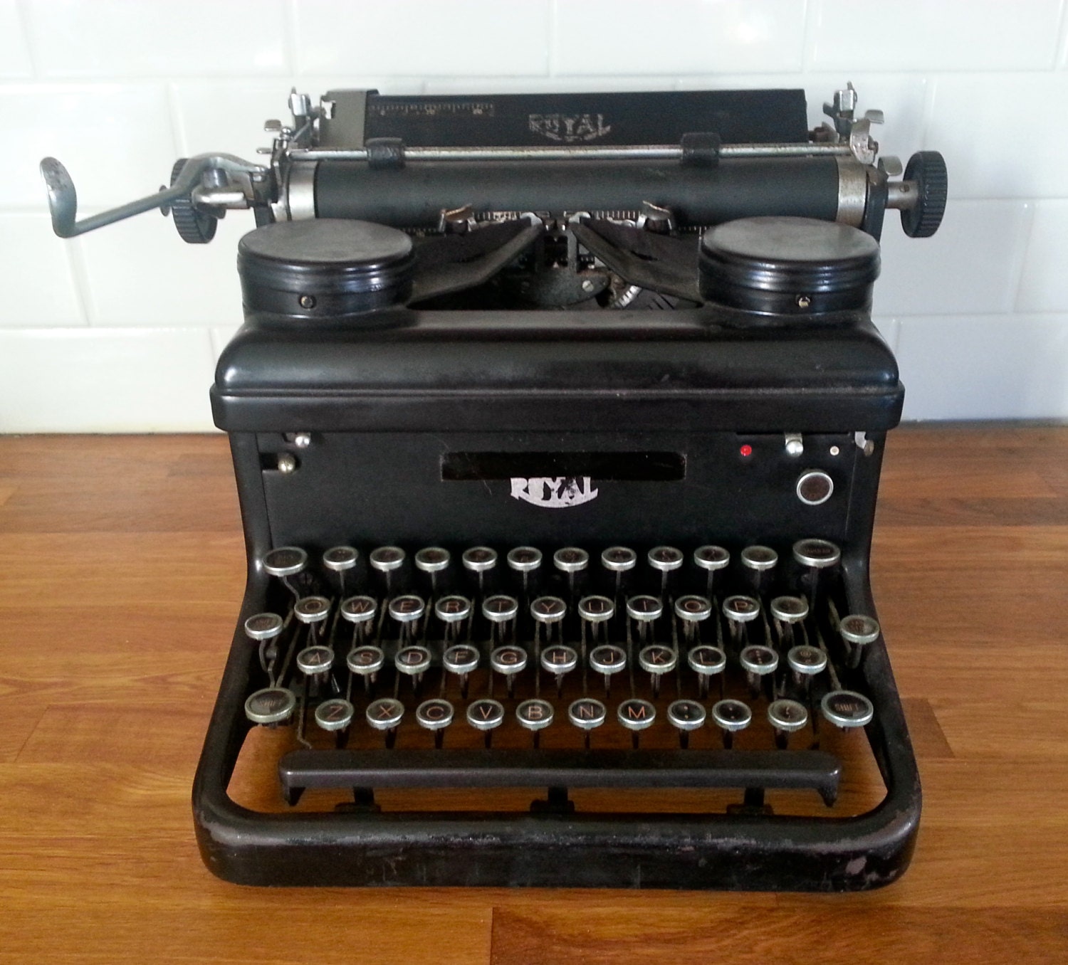 Antique Royal Typewriter Heavy Cast Iron. by TheCoolCurator