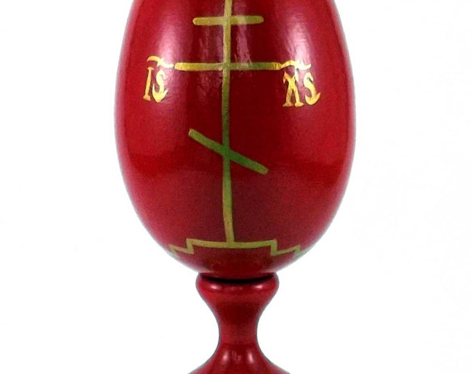 Russian wooden souvenir Egg candle new 1 psc