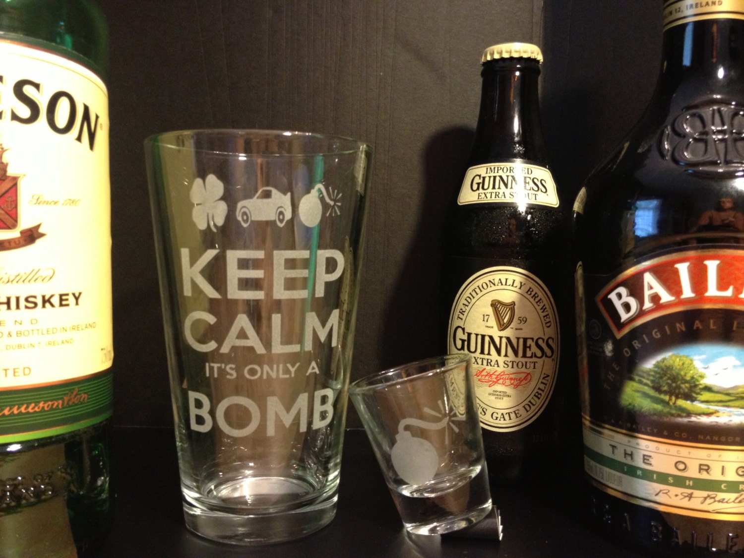 Irish Car Bomb Set St. Patricks Day Favorite