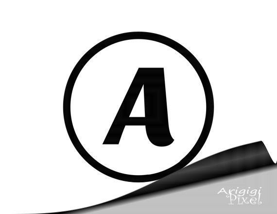 6 In Alphabet Number Circle Black White Printable By Arigigipixel