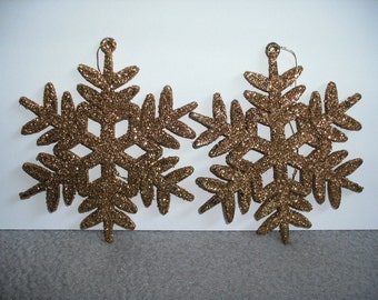 12 Decorazioni Natalizie Fiocchi Di Neve Glitterati – Argento – Addobbi Per Albero Di Natale E Festa