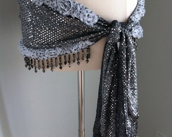 RUFFLE Belly Dance Hip Scarf