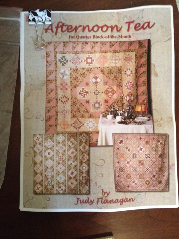 Afternoon Tea Quilt Block of the Month Pattern and Fabric Kit