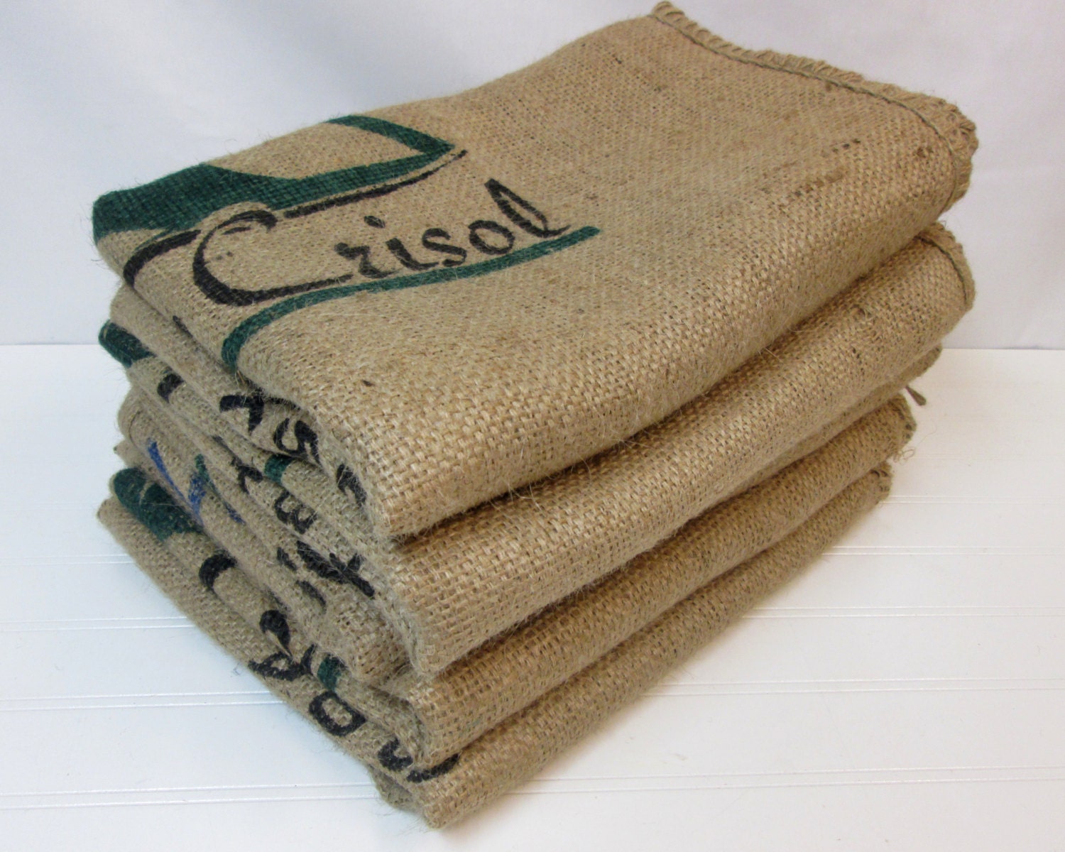 Burlap Coffee Bags 5 Burlap Coffee Sacks Used Coffee by ZoonVanOom