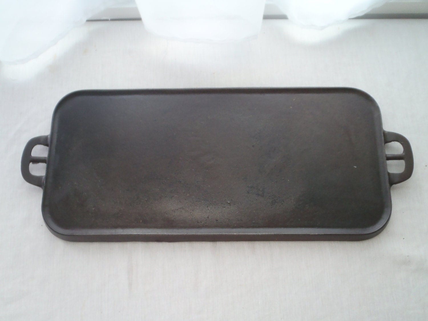 Vintage Wapak Erie No 8 Cast Iron Griddle Long Griddle