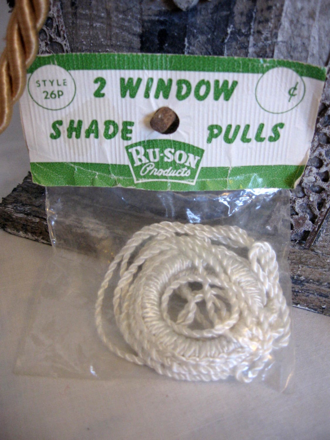 Vintage Window Shade Pulls Package Of Two Vintage by MadeOfFlaws