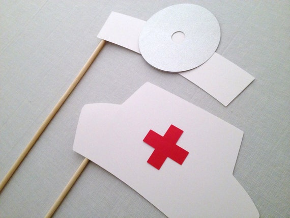 Doctor and Nurse Photo Booth Prop Set Nursing Photo Booth