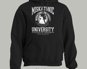 MISKATONIC UNIVERSITY HOODIE ~ seal cthulhu hp lovecraft mythos arkham literature