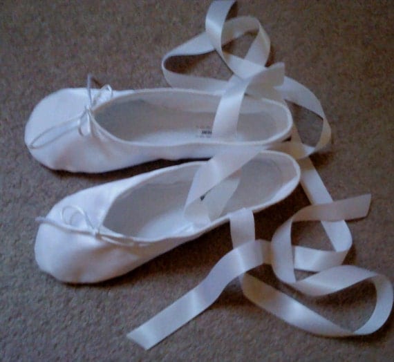 ballet slippers with ribbons