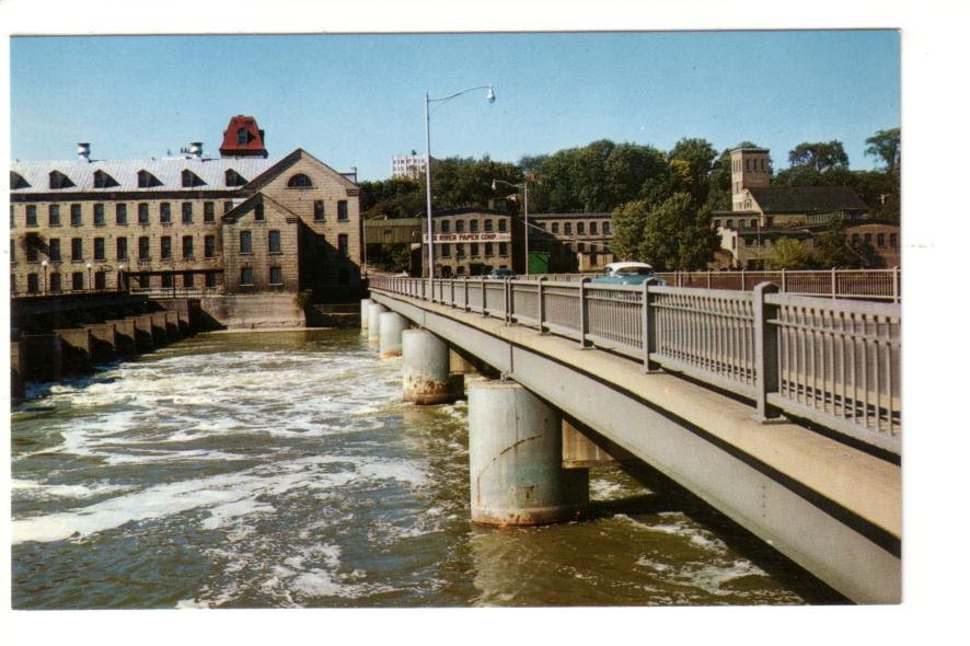 Fox River Bridge Appleton Wisconsin WI Old by PostcardStore