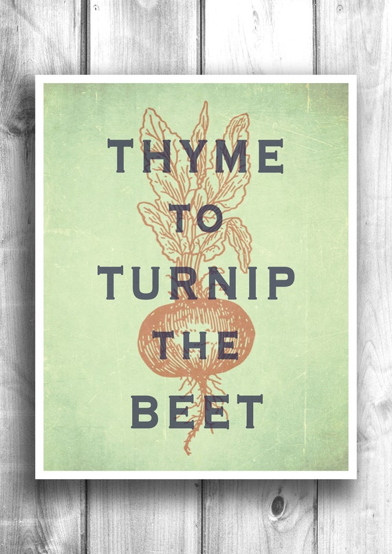 Typographic print, inspirational poster, wall decor, kitchen art, digital print, quote art, wall hanging, garden print - 12x16 - Poster