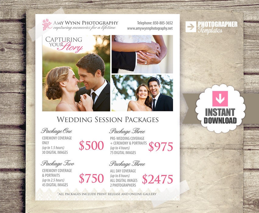 Wedding Photography Package Pricing by StudioTwentyNine on ...