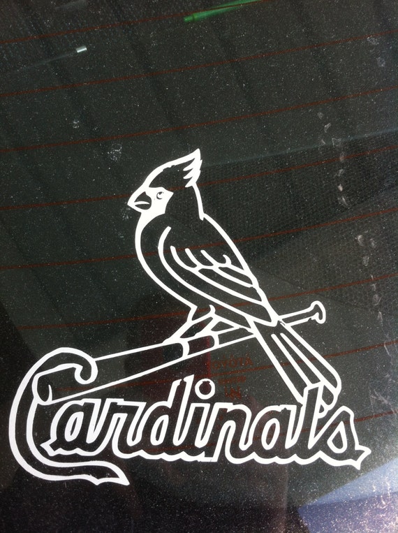 St. Louis Cardinals Logo Decal by NerdVinyl on Etsy