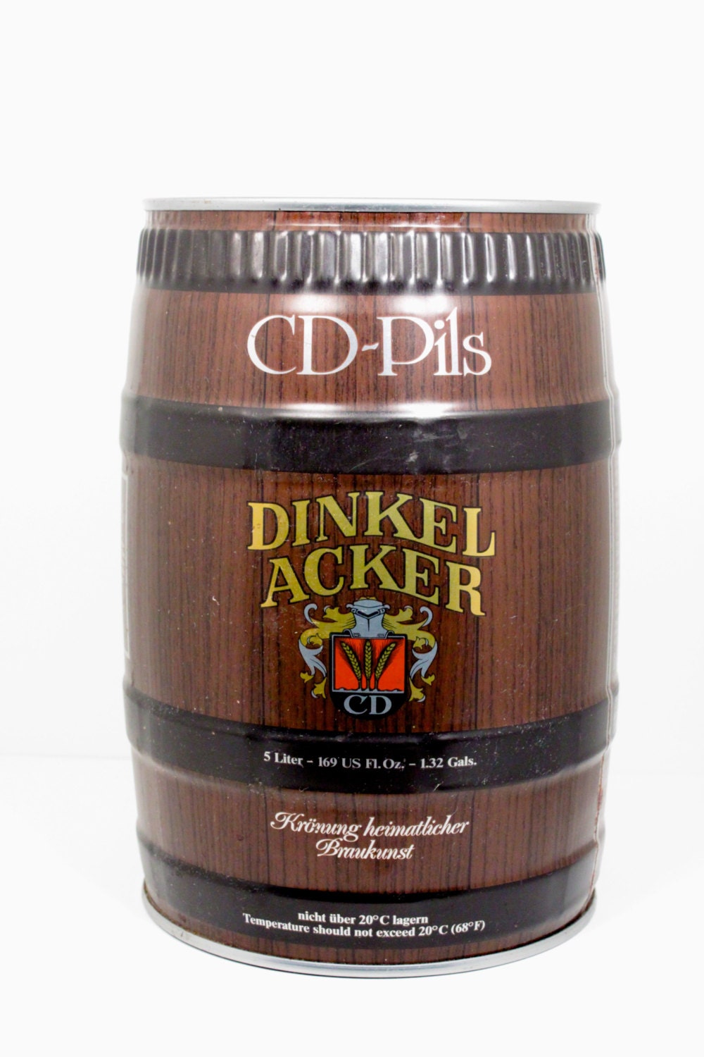 Beer Keg Can Dinkel Acker 5 liter Can by WarrenExchange on Etsy