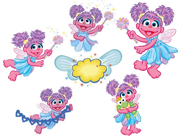 INSTANT DOWNLOAD Sesame Street Abby Cadabby Clip by WittyPrints