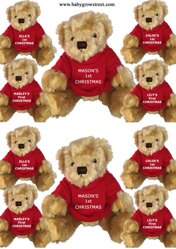 personalise a teddy