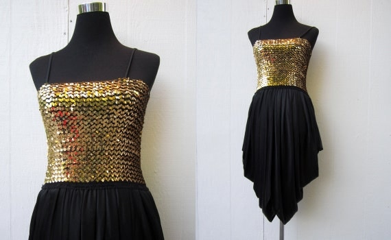 gold 70s outfit