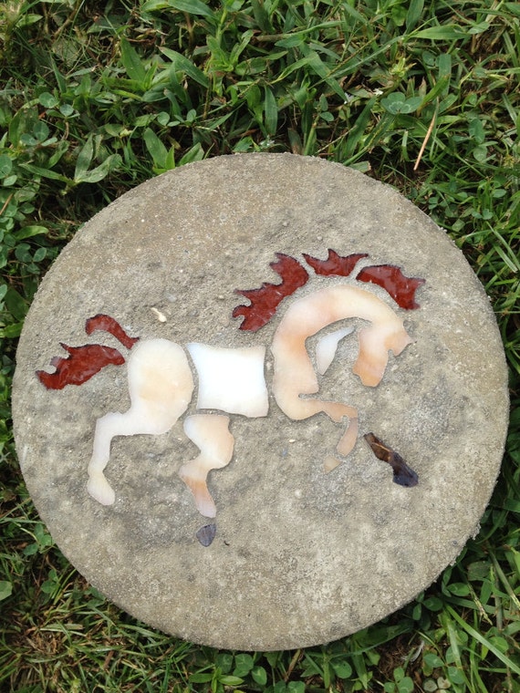 Horse Stained Glass Stepping Stone