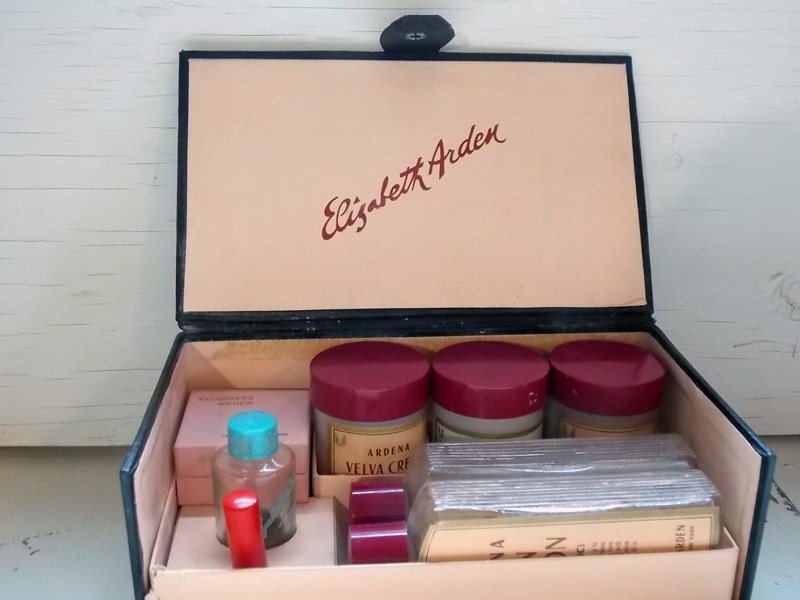 Reserved for Rachel 1950s Elizabeth Arden Makeup Kit with