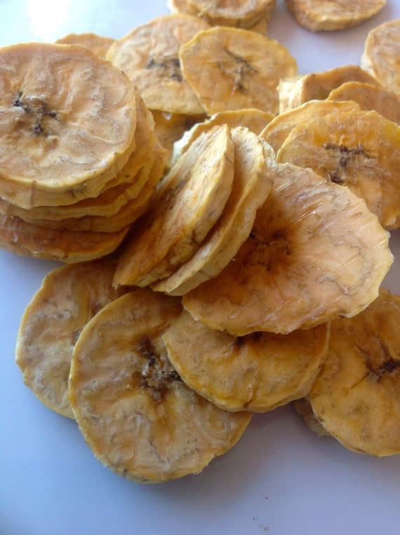 Organic Plantain Chips Dried / Gluten Free / Vegan / No Sugar