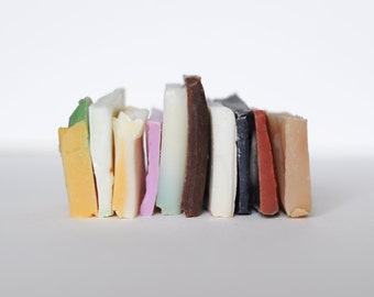 Soapy Sampler - 10 soap slivers - handmade cold process soap
