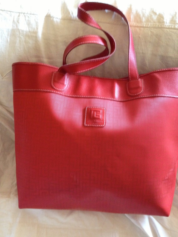 red balmain bag