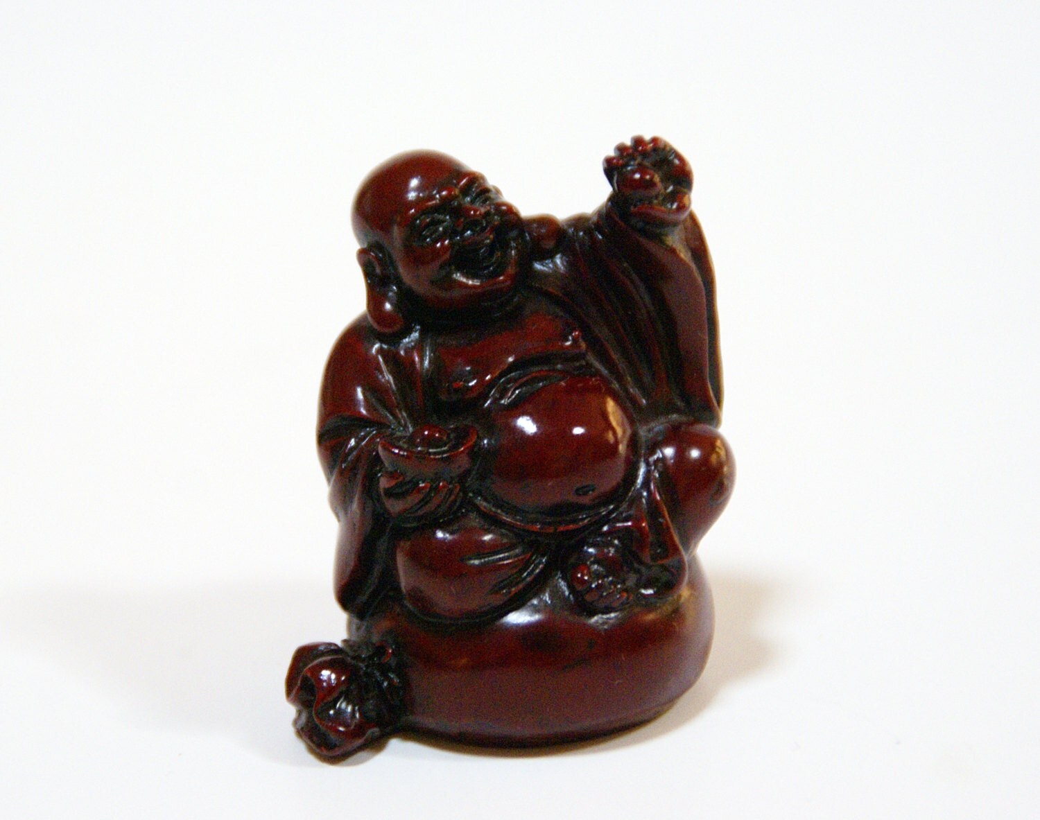 red resin buddha
