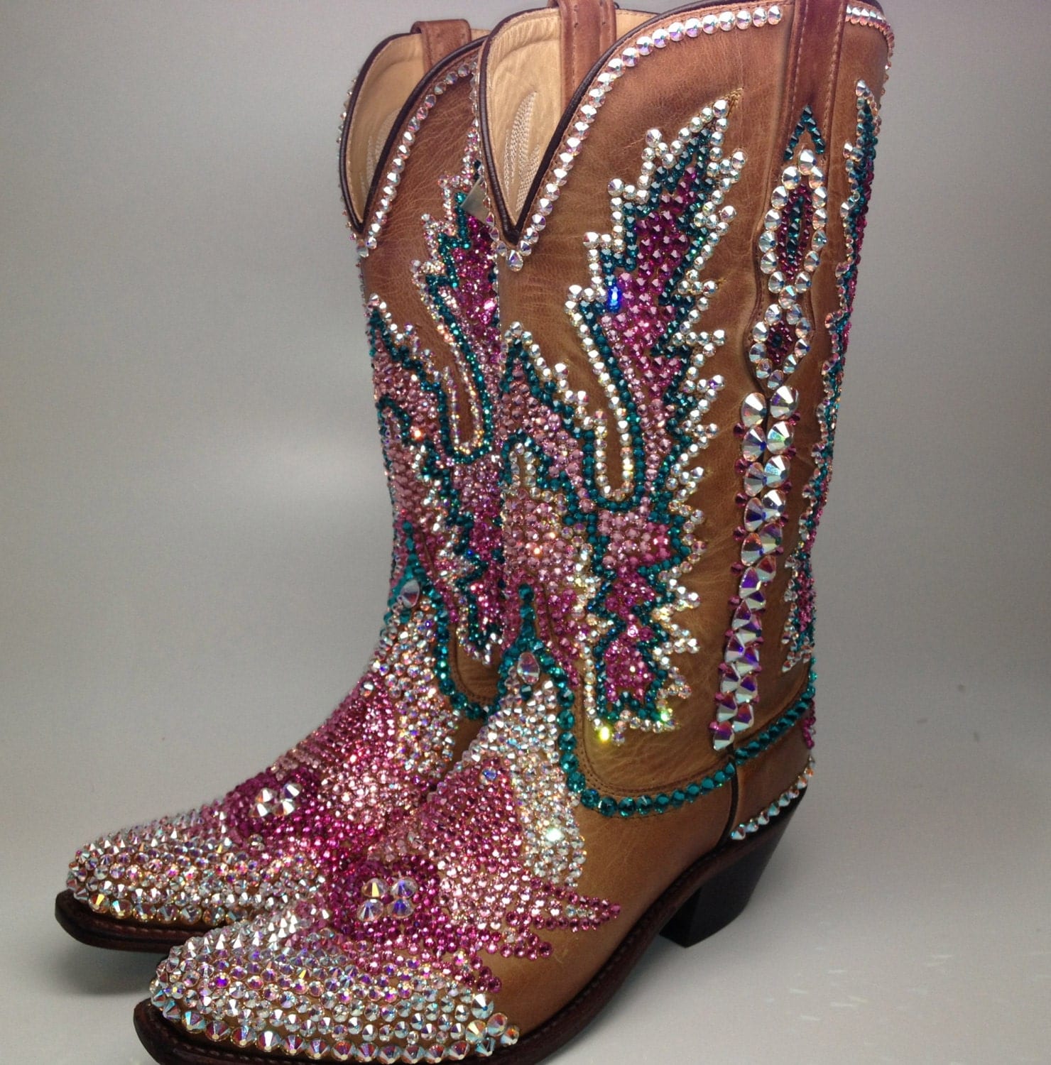 glitter cowboy boot