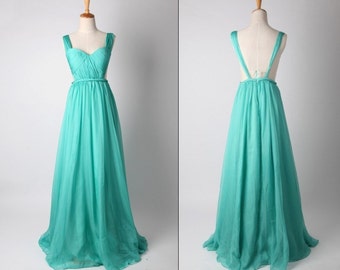 Cheap Custom Made A line Sweetheart Turquoise Backless Prom Dresses ...