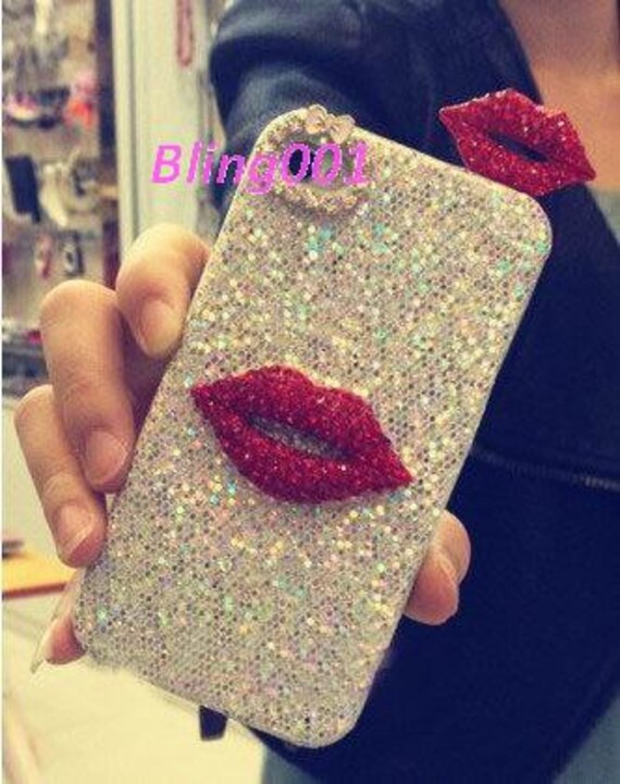 unique iPhone Case, 3D red lips iPhone 5 Case, iPhone 4 Case, Galaxy s3 ...