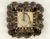 Textile Brooch - Bicycle