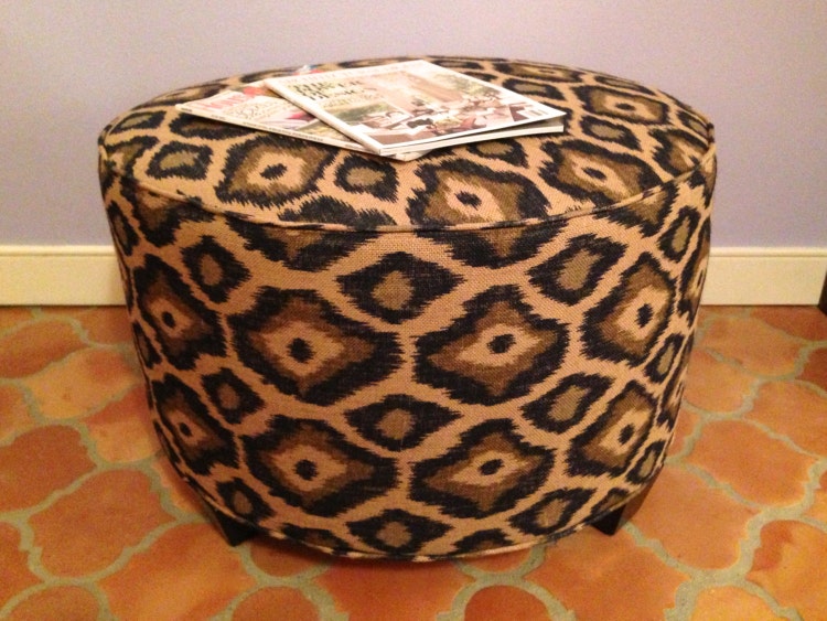 Ikat Ottoman Pouf by ArtandDesignGroup on Etsy