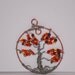 Tree of Life Cooper Wire Bead Handmade Pendant Bead Charm - Buy or Build Your Own Necklace - DIY - Red Orange Yellow Purple Fall Autumn Tre