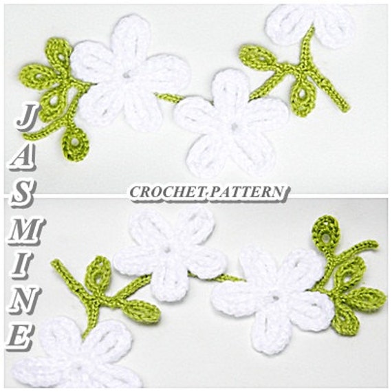 Items similar to CROCHET PATTERN Jasmine Flower Crochet Pattern