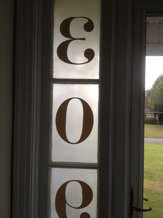Vinyl Decal House Numbers