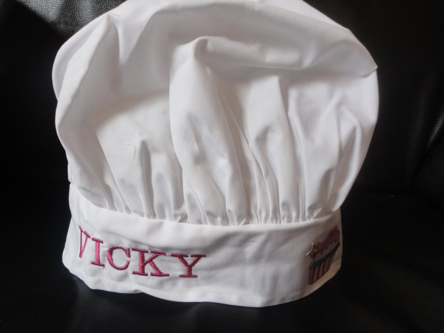 Personalized girl chef hat by BeautymeFashion on Etsy