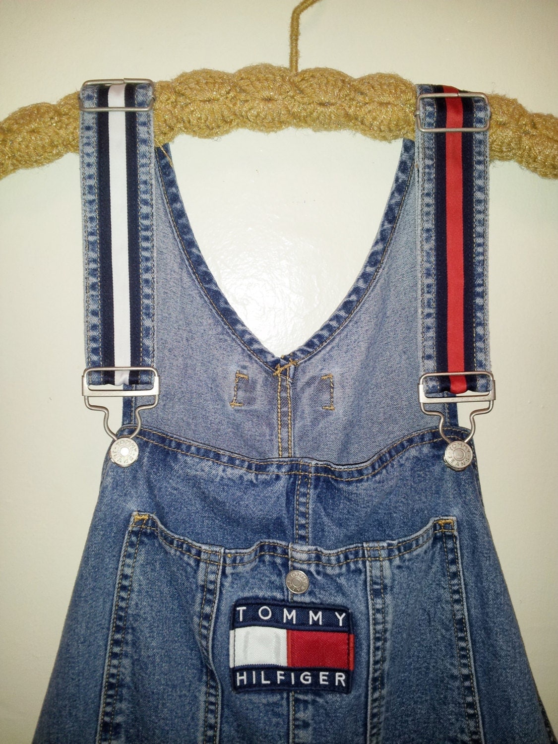 Tommy Hilfiger Oversized Overalls 90s Vintage Size By Vaporvision 9511