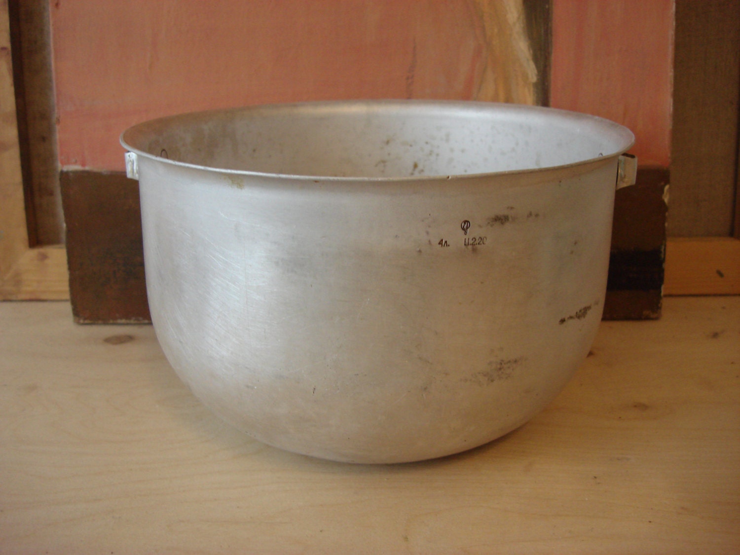 Bucket Vintage, Aluminum Bucket, Storage Bucket, Campfire Pot, 4 liters