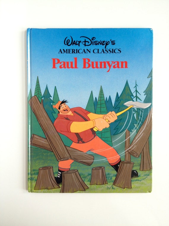 Vintage Paul Bunyan Disney American Classics Childrens Book