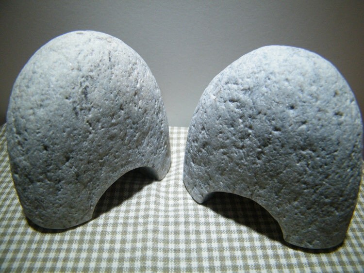 Stone Salt and Pepper Shakers by RouxSpecialties on Etsy
