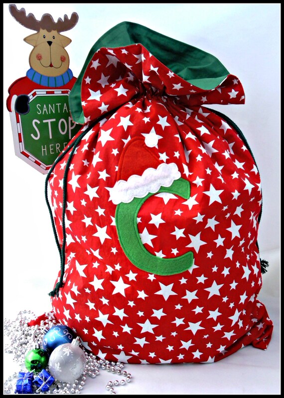 personalised santa sacks large drawstring sack by personalised santa sacks large drawstring sack by
