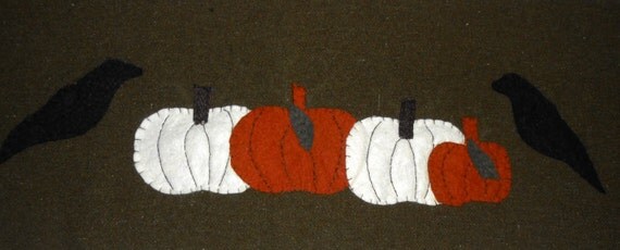 Table Runner, Primitive Table Runner, Fall Decor, Wool Table Runner ...