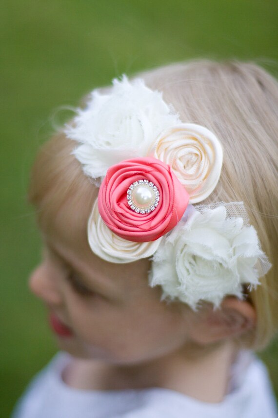 u choose color white shabby chic headband shabby baby headband you choose color flower headband shabby chic flower u choose color white shabby chic headband shabby baby headband you choose color flower headband shabby chic flower