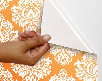 Self-adhesive modern vinyl Wallpaper wall sticker - Damask pattern wall art C014