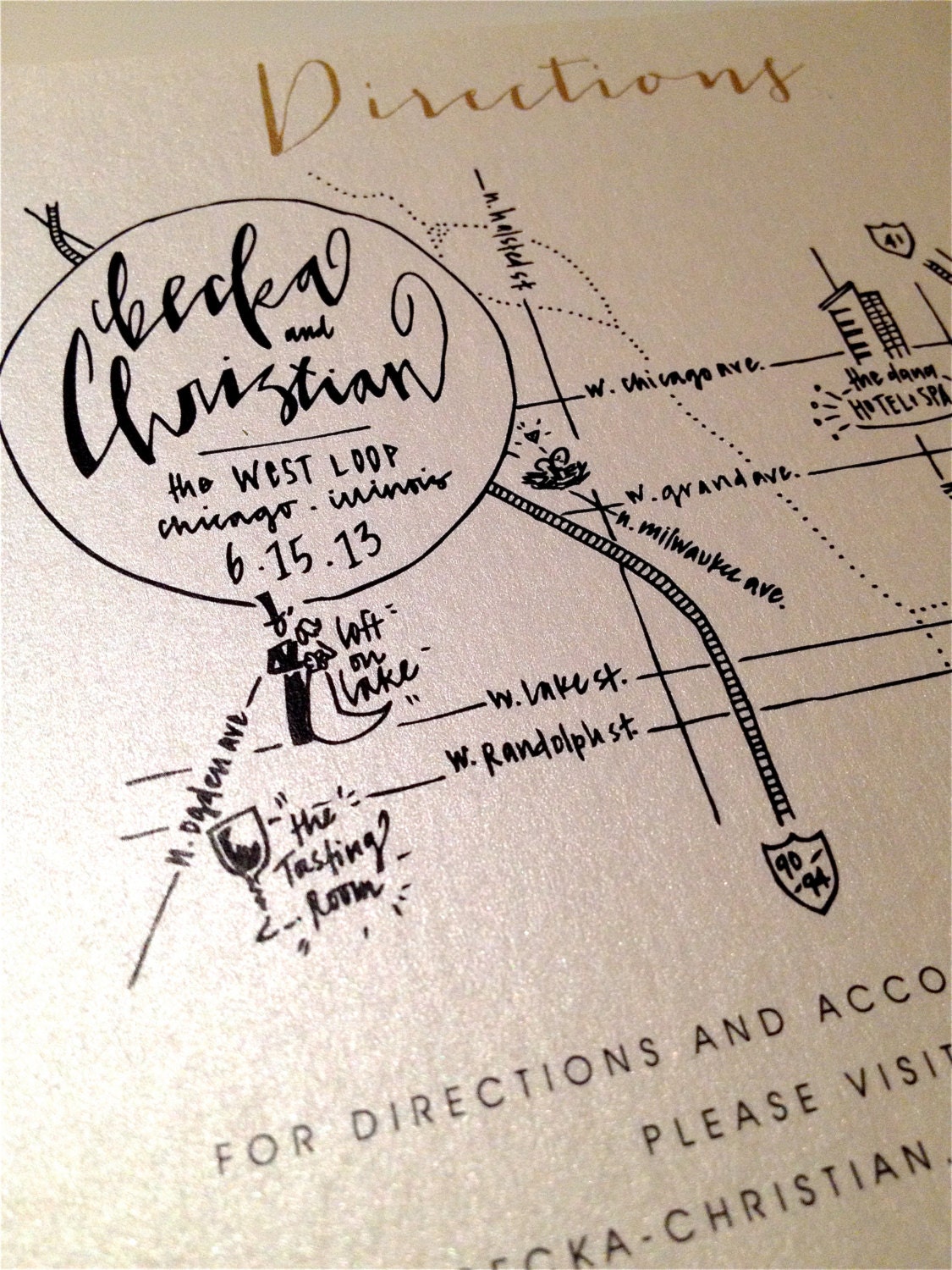Custom Wedding Map by MASandMILLIE on Etsy
