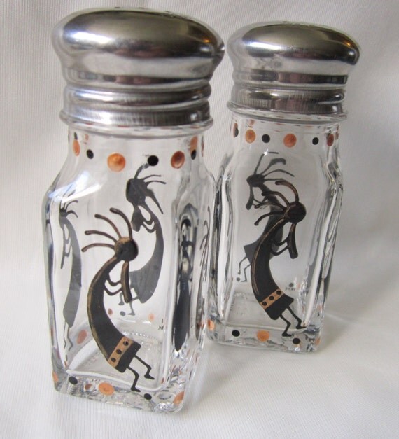 Kokopelli Music Salt and Pepper Handpainted Shakers