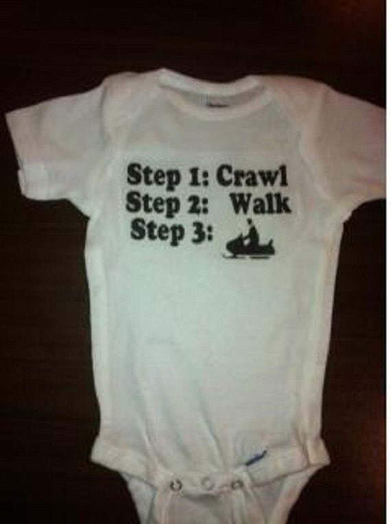 Snowmobile baby shirt Snowmobile baby one piece snowmobile