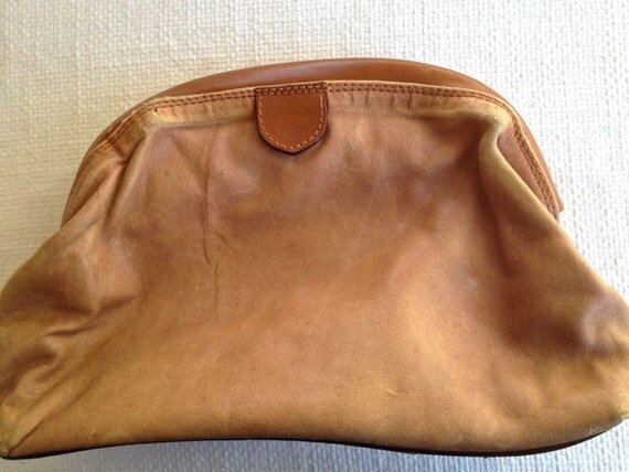 black and tan clutch bag